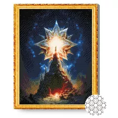 Картина по номерам Art Gallery GA84778 Mozaic cu diamante 40x50cm Steaua fantastica