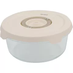 Контейнер для хранения пищи Bormioli Rocco 57740 Frigoverre Perla 0.9l, D17.5x8cm, sticla