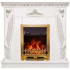 Камин электрический ArtFlame Napoli & Galileo Gold, 1035x1100x300 mm, Alb