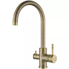 Смеситель кухонный Helika-AquaSanita 2963-311 PREMIUM DECOR Decor Old Brass