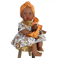 Păpușă Nines 1332 ALIKA CON BEBÉ