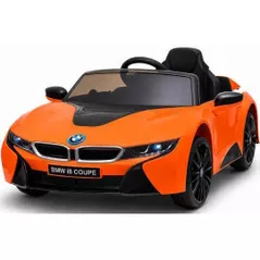Mașină electrică pentru copii Kids car 8010263-2R_Orange BMW i8, 12V7AH, scaune din piele