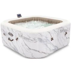 Бассейн надувной Intex 28464 Jacuzzi Calacatta Dual Zone Deluxe, 175x71cm, 795L, 4 persoane
