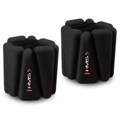 Greutăți pentru mâini și picioare HMS SNK01 2x0.5kg, iron+silicone, 28cm (17-47-324) Black