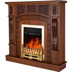 Камин электрический ArtFlame Amsterdam & Galileo gold, 1120x1150x300 mm, Nuc inchis