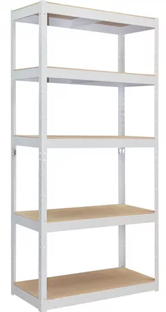 Cтеллаж складской УХЛ-МАШ СТ-4/1МФ-6уп Стеллаж модульный МДФ 8мм (1820х900х400мм) (5 полок)