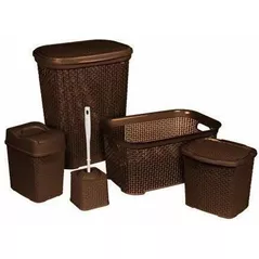 Набор для ванной Hydro S Set pentru baie din 5 buc Maro 0437412