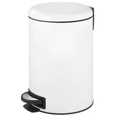 Урна для мусора Hydro S ELITE, cu pedala, alb, 12L, 0430059