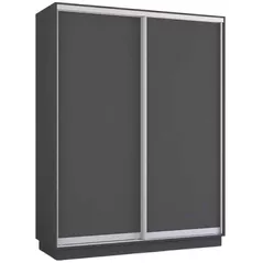 Dulap Mobildor-Lux Fox uși glisante din PAL (170x60x240H cm) Anthracite