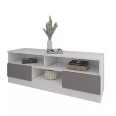 Comodă TV Smartex (16317) Т6 100cm TV Alb+Grafit