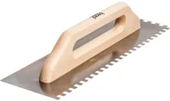 Шпатель Beorol 0480325 Кельма из нержавеющей стали с деревянной ручкой 480x130x8 мм