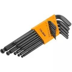 Set de unelte de mână Tolsen Set 13 chei hexagonale lungi virf rotund (20090)