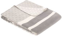 Textile de casă Ibena 3150/800 Jacquard Decke Monza Grey/white