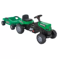 Транспорт для детей Pilsan 07320 Tractor cu remorca Power, verde