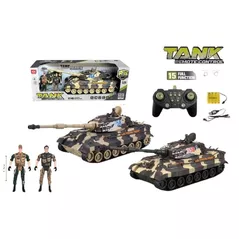 Радиоуправляемая игрушка Richi (31041) Tanc cu radiocomanda cu sunete si lumini, cu incarcator