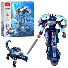 Конструктор Sluban B1278 Robot Țestoasa neagră 2în1 (251 elem.)