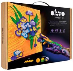 Набор для творчества Okto 10007 Tablou 3D cu plastilină ușoară 30x40сm, Iriși