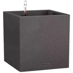 Цветочный горшок Lechuza Canto Stone 30 Low, Graphite Black