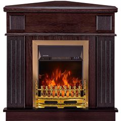 Камин электрический ArtFlame Marina de colt & Galileo gold, 1000x1000x500 mm, Wenge