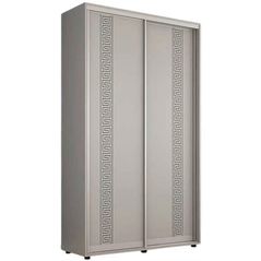 Шкаф Mobildor-Lux Compact uși glisante PAL cu ornament grecesc (170x45x220H cm) Grey