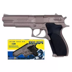 Игрушечное оружие Gonher 45/0 Pistol de politie, metalic (8 gloante), 46421