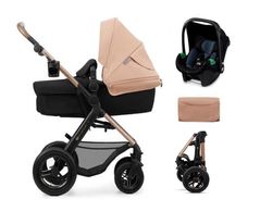 Сărucior pentru copii KinderKraft 3in1 Moov 2 Air KSMOOV02BEG0000 Sand Beige