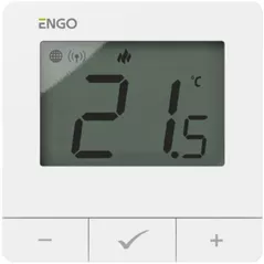 Termostat de cameră ENGO Controls E25-230W prin internet ZigBee/Wireless, white