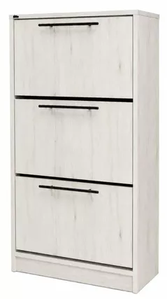 Raft pentru încălțăminte Mashtab 12442 Soria cu 3 sertare (640x290x1250) Stejar Alb