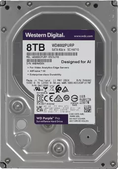 Жесткий диск HDD внутренний Western Digital WD8002PURP