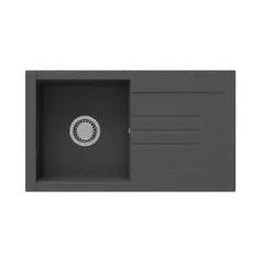 Мойка кухонная SanDonna Arona 760 Negru Metalic