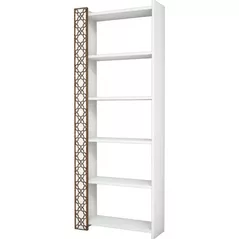 Raft de birou Trendy Oras, Alb 64x170x24cm, raft de carti