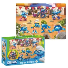 Головоломка Dodo 200619 Puzzle mare de podea, The Smurfs - Muzica cântă, 40 elem.