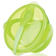 Seturi pentru hrănire bebelușilor Nuby ID5419 Глубокая тарелка с крышкой, ложка (6 м+)