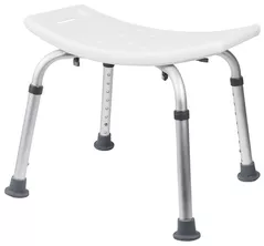 Сиденье для ванной и душа Bisk 07639 Scaun dreptunghiular PRO alb