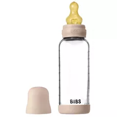 Поильник BIBS 5020244 Biberon din sticla anticolici Blush cu tetina din latex 3+ luni, 240ml