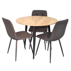 Set masă și scaune Evelin di Costacurta стол DT-404-2B + 3 стула YTC-080B Dark grey