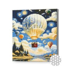 Tablou pe numere Art Gallery GB86646 Mozaic cu diamante 30x40cm Balon magic