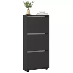 Полка для обуви Mobildor-Lux Leo Slim 100x16x125H cm Anthracite