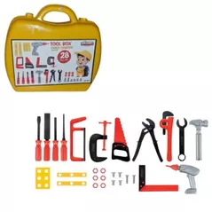 Jucărie Pilsan 07707/03367 Set de unelte în valiză, 28 elemente