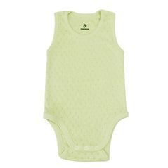 Детская одежда Minikin 25170580 Ажурный листик Боди-майка р-р80, оливковый, унисекс