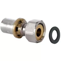 Запорная арматура ICMA Racord mixt cu olandez press 20x1/2 (90566)