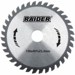 Disc de tăiere Raider 163129 Lamă de ferăstrău pentru lemn 190x40x25,4 mm