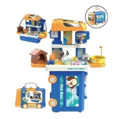 Игровой комплекс для детей Optmarket ДЕ05.413 Ветеринарная клиника 3в1