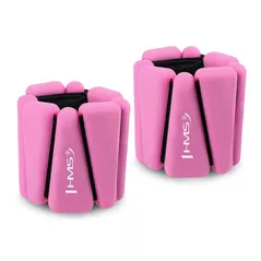 Greutăți pentru mâini și picioare HMS 2971 Greutati silicon 2x0.5kg SKN01 Pink (17-47-325)