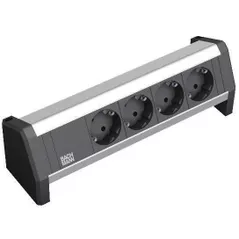 Удлинитель электрический BACHMANN 339.1000 Modul desk 4xSchuko+set montare negru