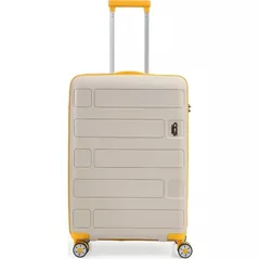 Valiză CCS 5236 S White/Yellow