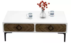 Журнальный столик Trendy Samba, Alb 105x34x60cm