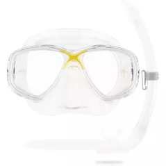 Accesoriu pentru înot Cressi-Sub Set tub MAREA + GAMMA COMBO clear/yellow (DM1000051)