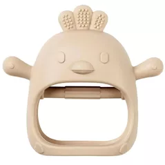 Iinel dentiție Nattou 874571 Silicone Teether beige