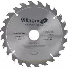 Disc de tăiere Villager Disc de taiere lemn 160x20/16x2.2x18T (033418)